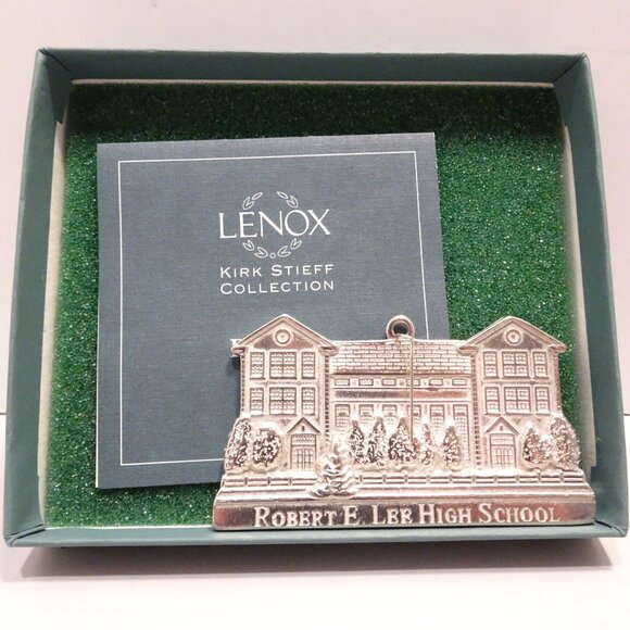Lenox Pewter Ornament Kirk Stieff Collection Robert E Lee High School Made in US - Picture 1 of 4